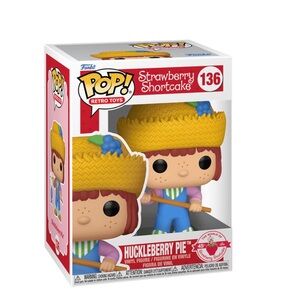 Funko Pop! Strawberry Shortcake Huckleberry Pie with Yellow Hat and Blue Outfit